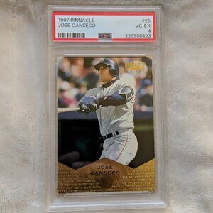O1 1997 PINNACLE Jose Conseco #25 Grade VG-EX4